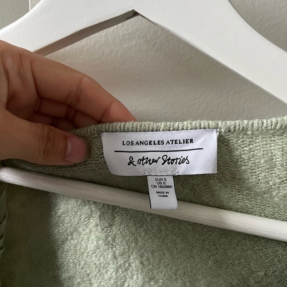 Light green wrap sweater - Picture 3 of 3